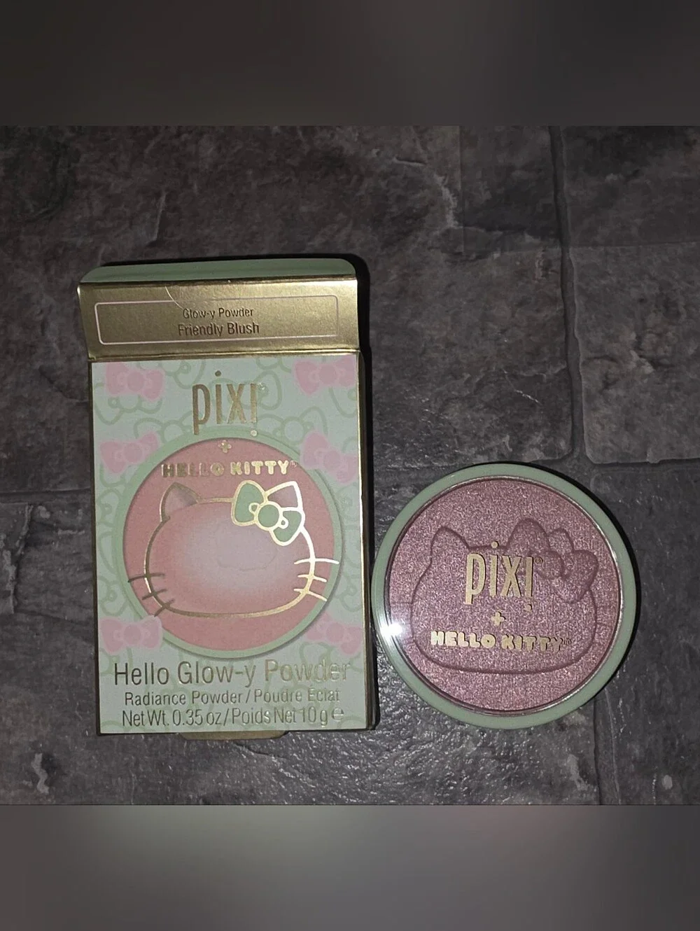 Pixi x Hello Kitty Hello Glow-y Powder - Friendly Blush 0.35oz BNIB